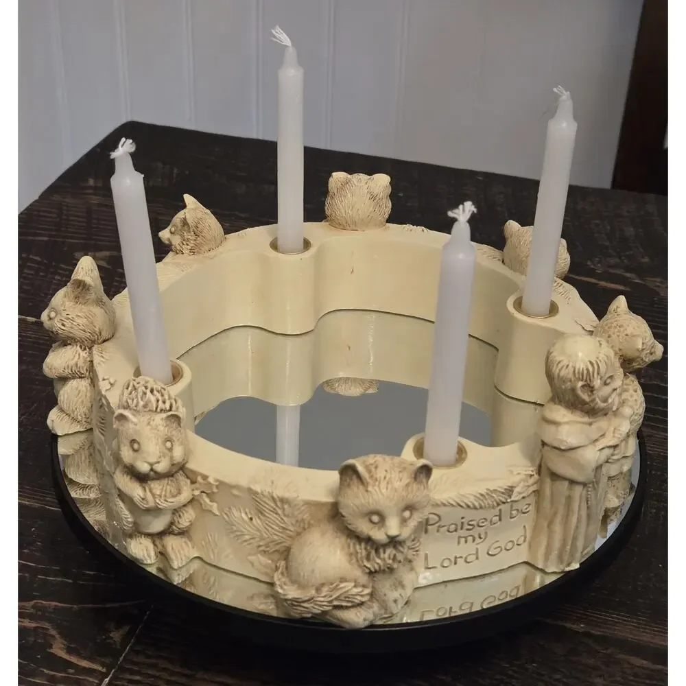Abbey Press Candle Wreath St Francis Of Assisi Animals Praised be my Lord God